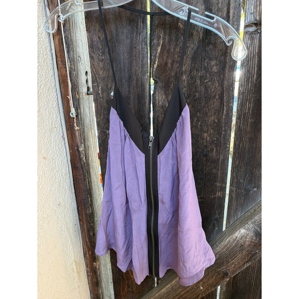 Silence & Noise slinky and flowy purple camisole blouse